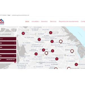 Sitio Web Mapas LINESCO – Inmobiliaria