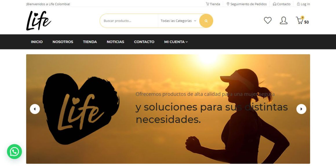 Sitio Web Life Colombia – Vive el estilo de vida